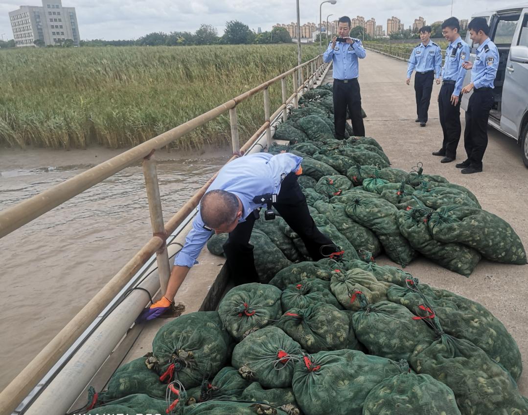 非法捕捞蛸蜞16吨,长航警方联合黄浦公安,20人被抓获!