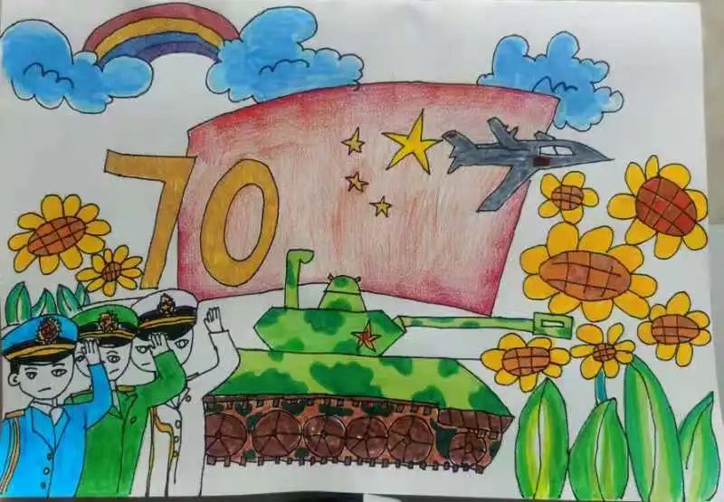 《保家卫国》蔡宜辰《中国的发展》周畅《祖国在我心中》吴若《保卫》