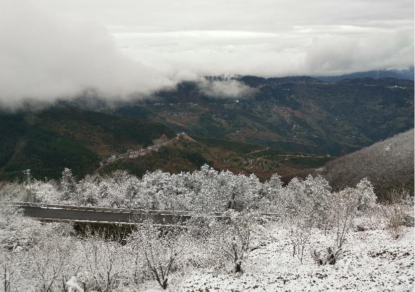 巫山雪景 向勇 摄 彭水摩围山