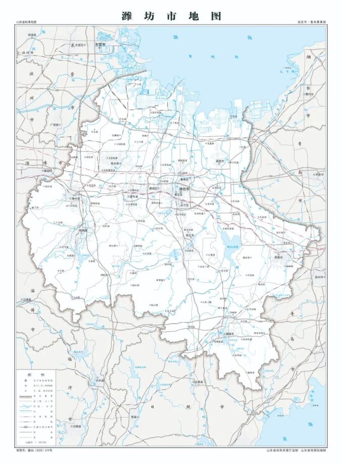 潍坊地图全图放大高清图片