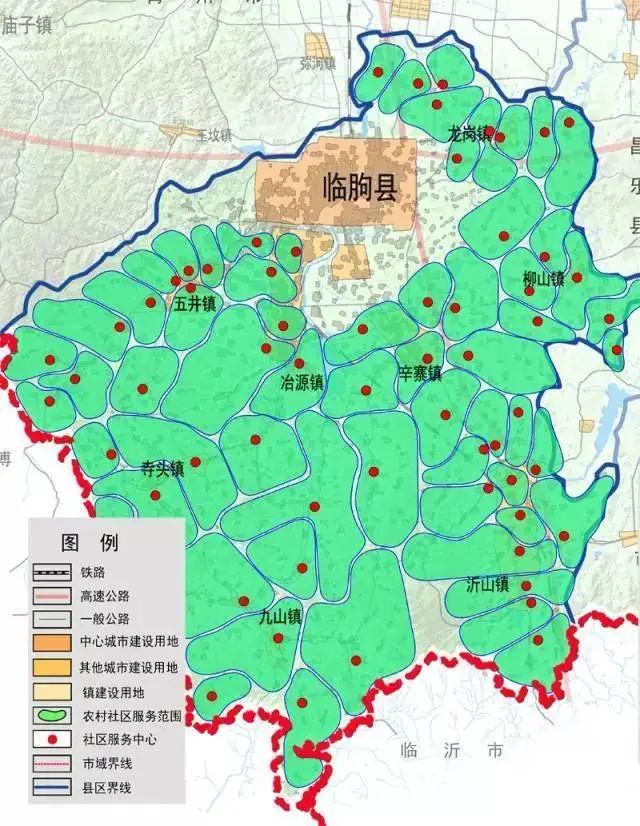 临朐县乡镇分布图图片