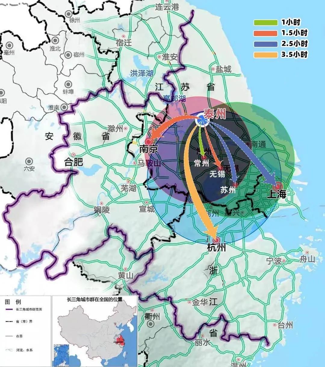 "放大器"成为辐射江苏全境和长三角腹地的变为经济地理中心点泰州将从
