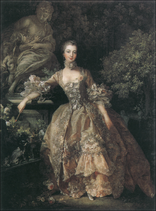 布歇:《蓬帕杜夫人》,1759,布面油画,91cm×69cm