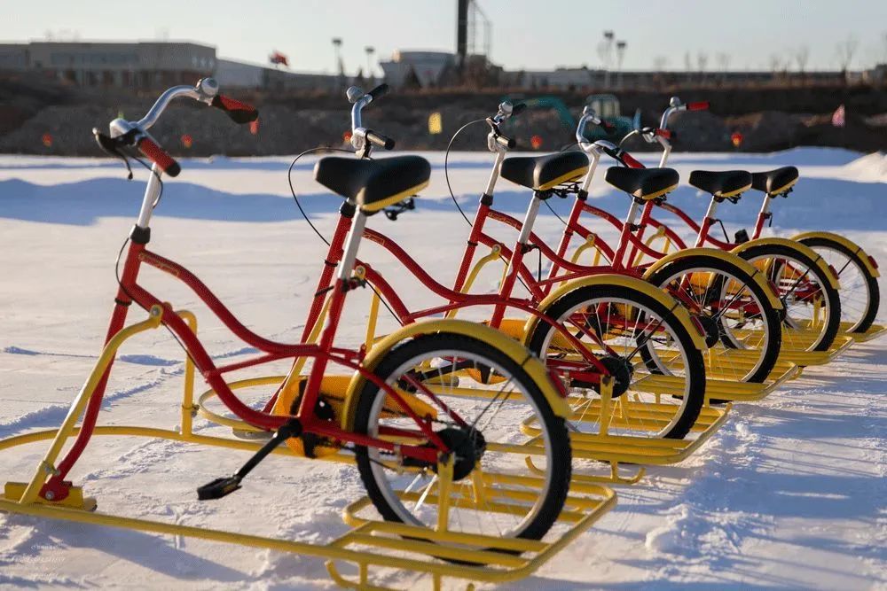 冰上自行车▲电动龙舟▲狗拉雪橇娱乐狂欢喜欢挑战,喜欢刺激的小