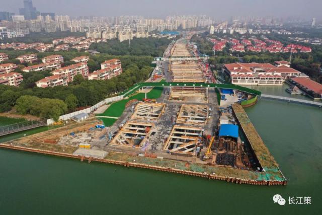 2020年11月7日,加紧建设中的苏州工业园区金鸡湖隧道&nbsp;视觉助国