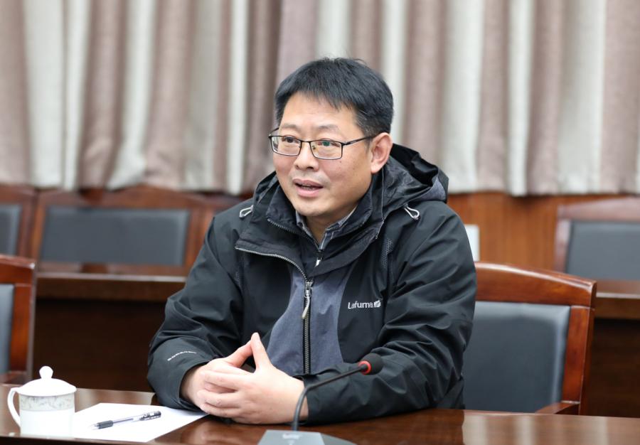 李哲与首建集团山东分公司董事长沈晓峰座谈