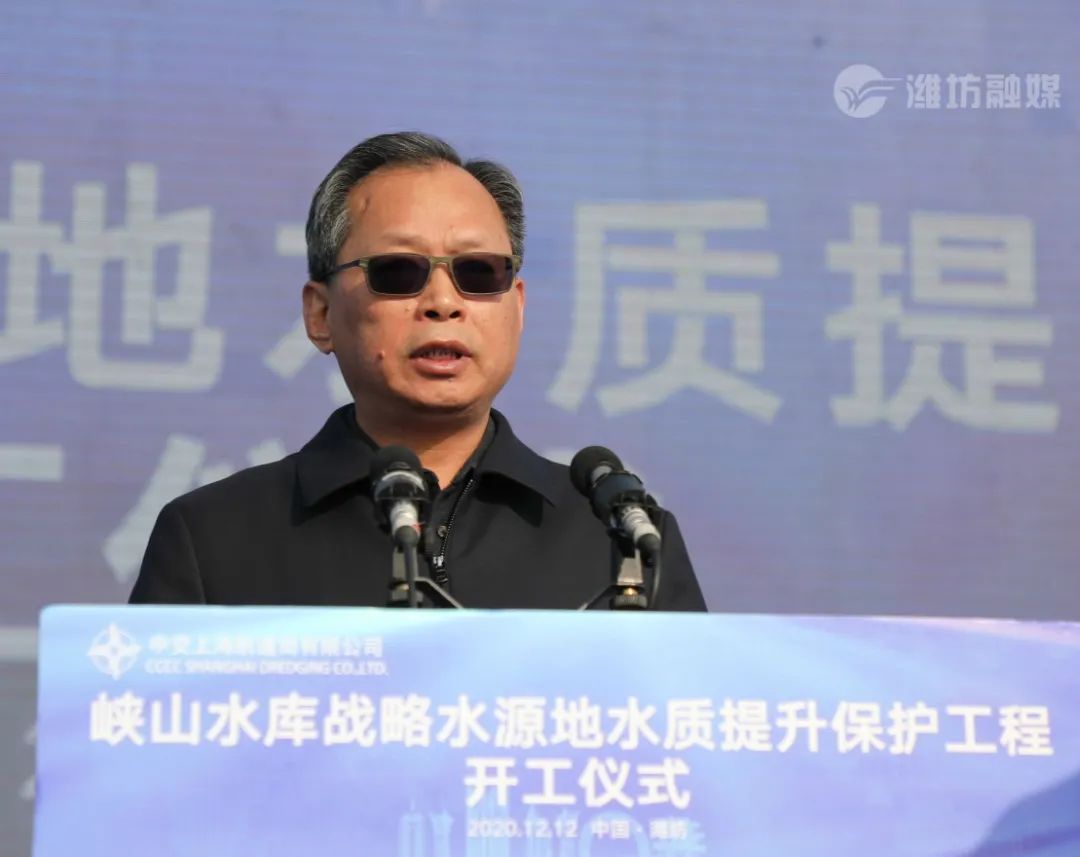 霍胜勇在致辞时表示作为工程承建方,深感责任重大,但也充满信心,坚信