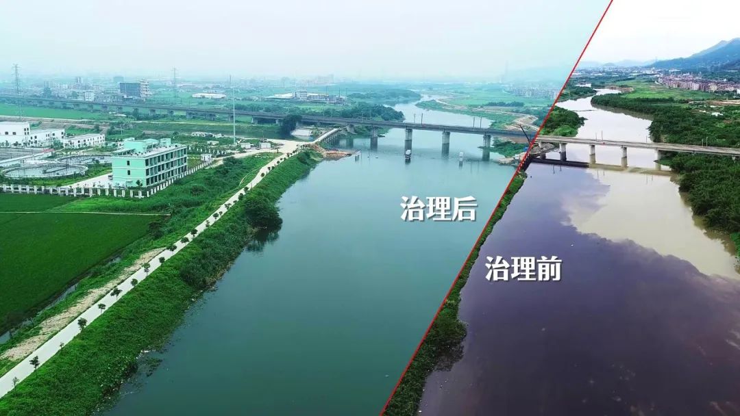 图丨《练江流域清理前后对比》摄影:揭阳市生态环境局普宁分局