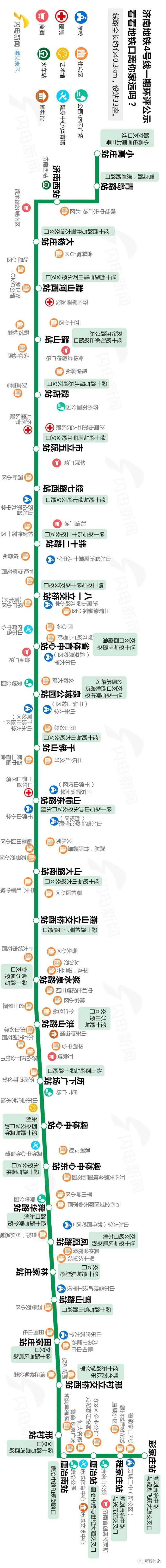 济南四号线地铁线路图图片