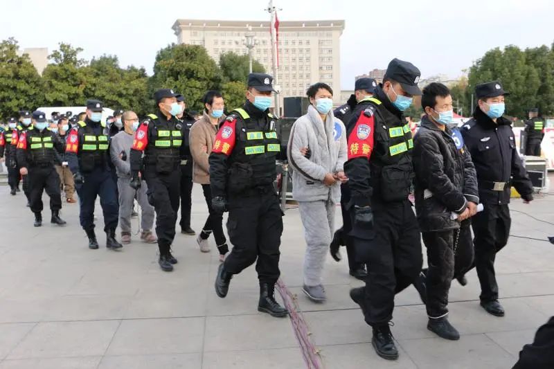 12月14日上午,河南省西峡县人民法院对陈某鹏,段某朋,黄某等42名被告