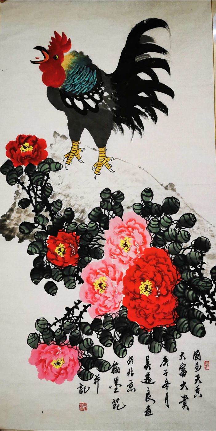 盛世东盟江山如画吴进良吴子宁国画展在南宁举行