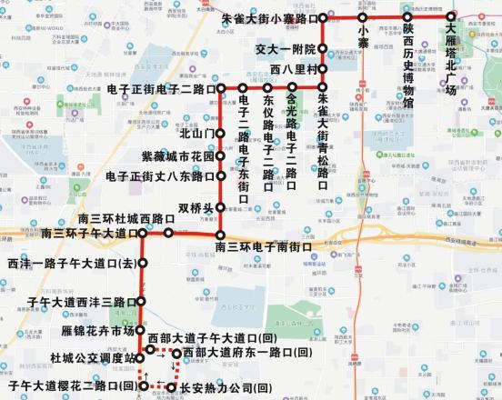 公交292的线路图图片