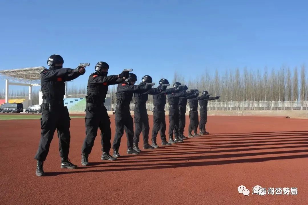 群体性事件发生时,特警小分队出场,运用战术和防爆队形,妥善化解冲突