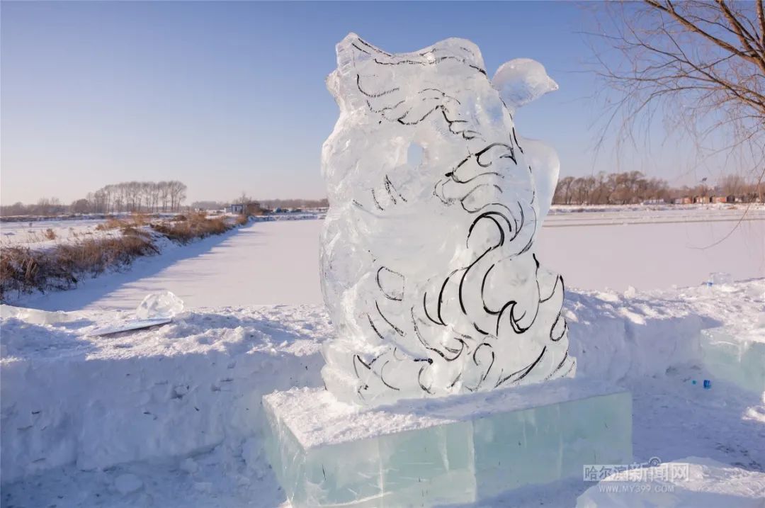 來長嶺湖看雪雕冰雕藝術創意大賽丨作品已陸續亮相水準相當高