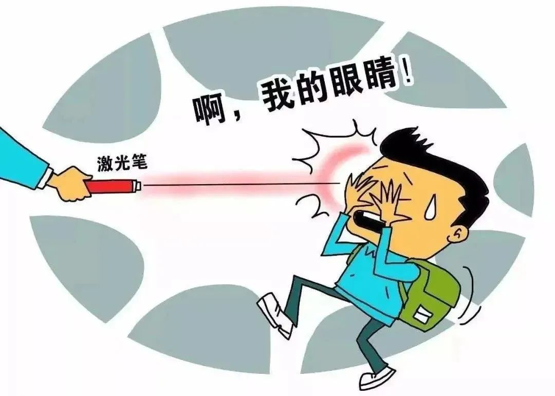 即便戴上眼镜也不可能损伤不可逆眼睛被激光笔烧伤致失明