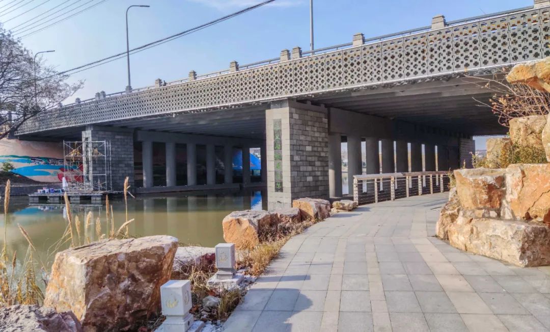 壁画,石刻对联桥下亮化改造亮点(阜通门桥)西门桥改造后改造前桥立面