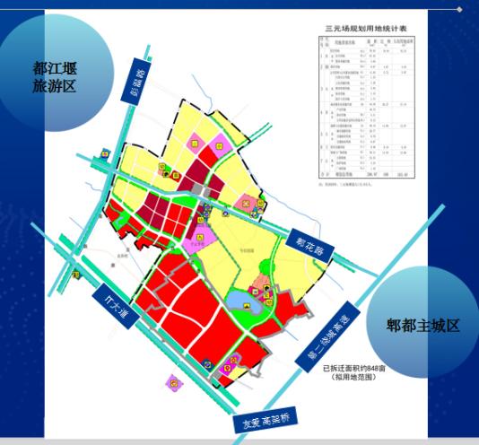 郫县北部新城规划图图片