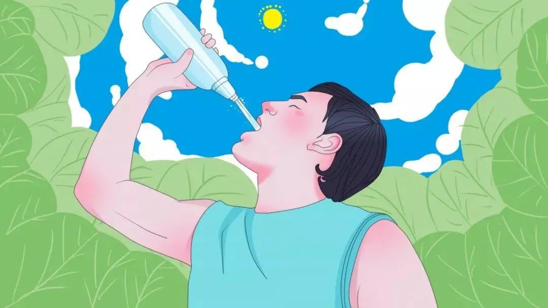 切记喝水不要太大口