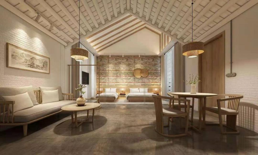 主题风格不一,窗外景致不同,是岭南建筑与现代时尚元素的完美结合