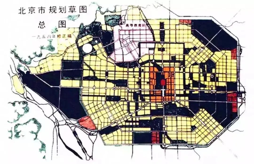 1953年北京市区规划总图