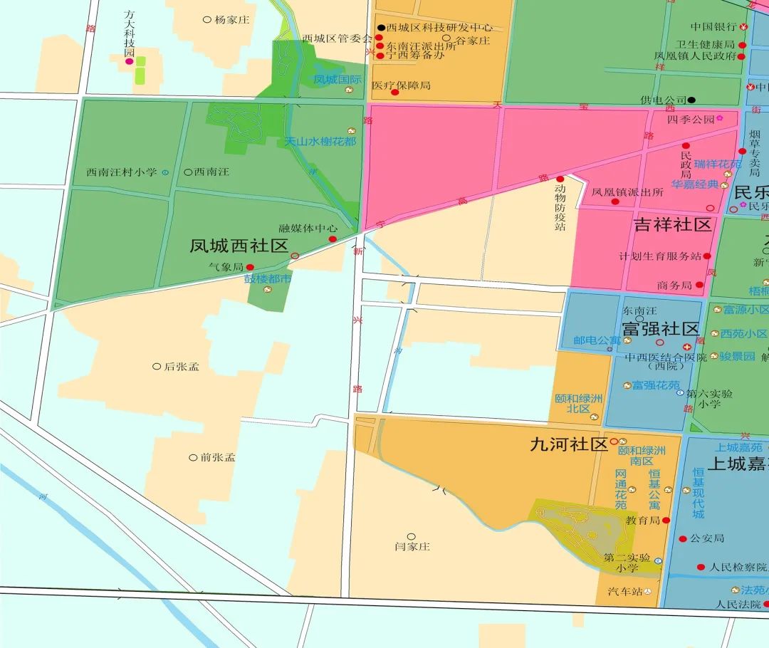 宁晋县城区街道地图图片
