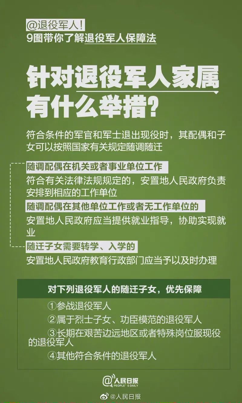 退伍军人9张图带你了解退役军人保障法