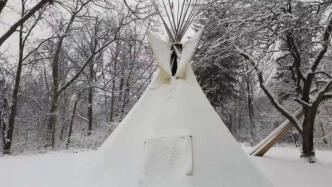 光腿在雪地举行仪式，加拿大原住民原来这样过新年