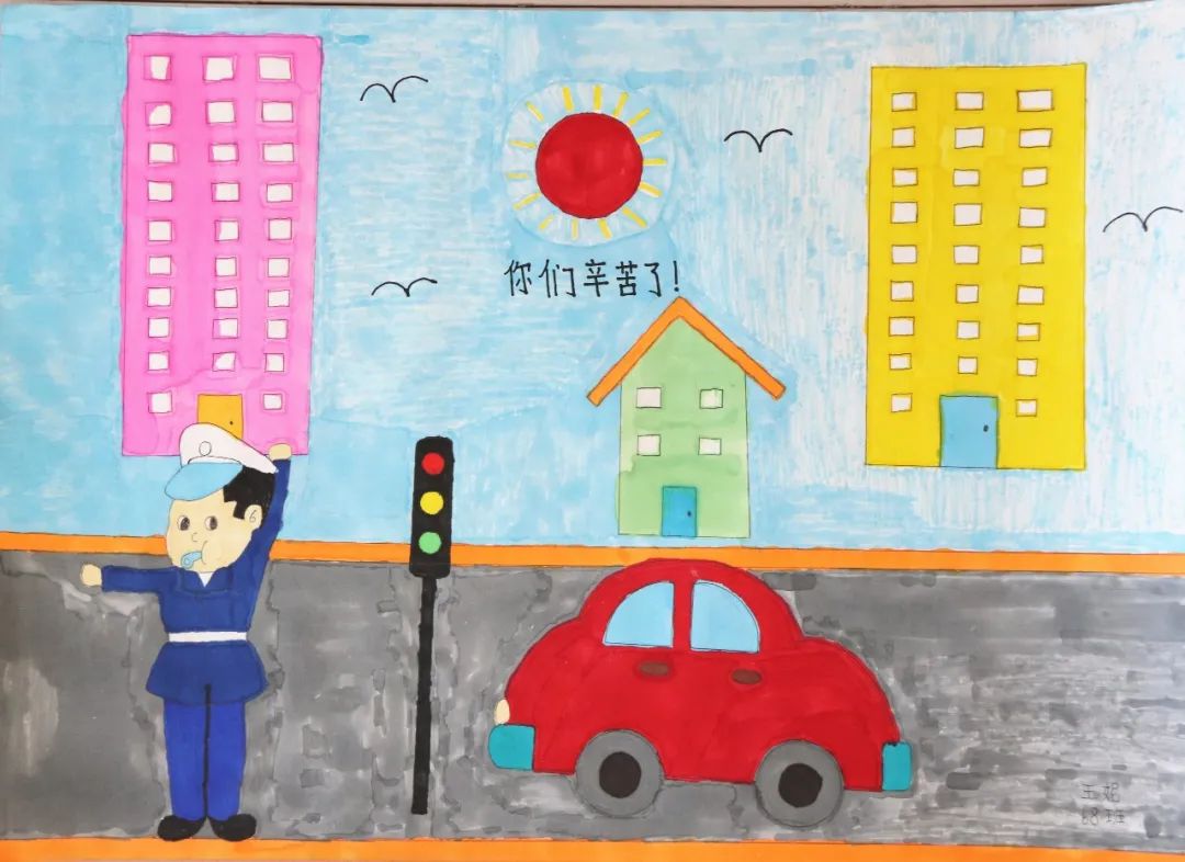 “我心目中的人民警察”少儿绘画优秀作品展播（五）-搜狐大视野-搜狐新闻