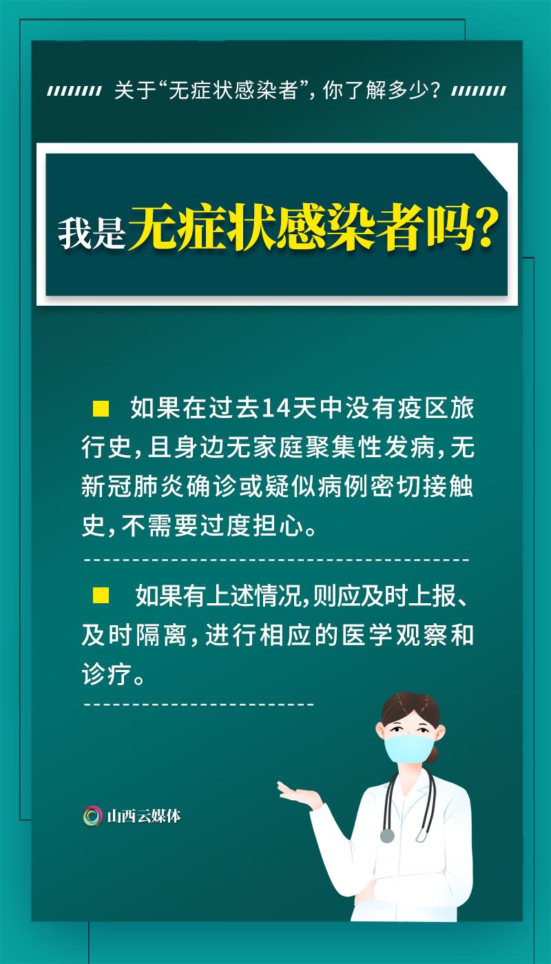 什么是无症状感染者7张海报了解一下