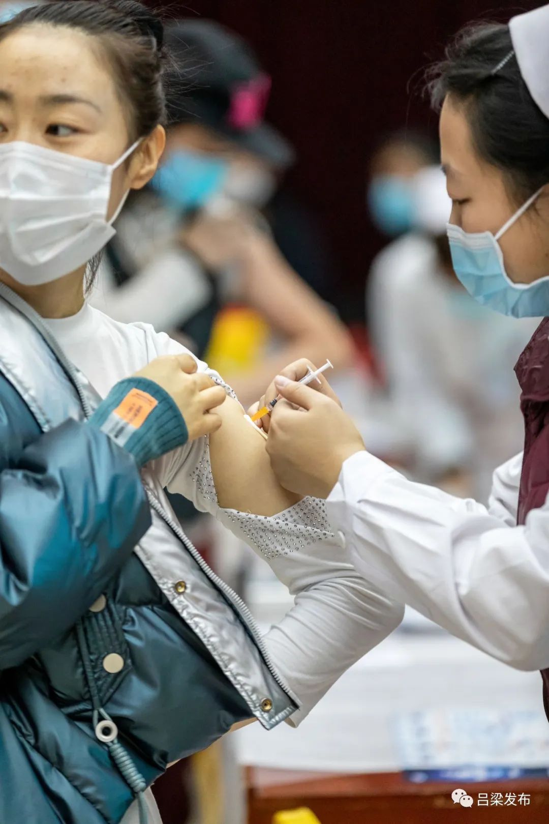多图直击吕梁新冠疫苗接种全流程规范有序安全高效