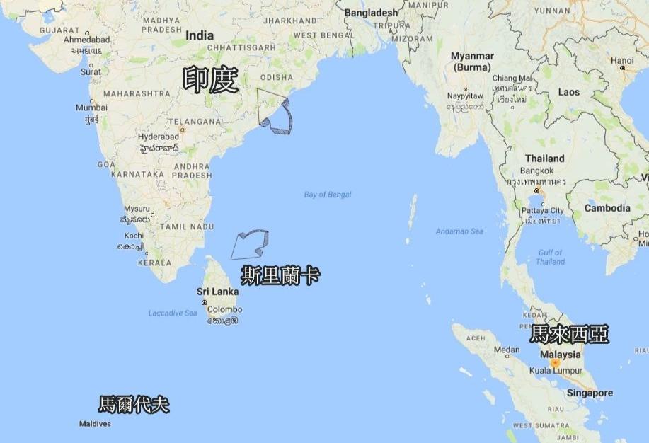 斯里兰卡岛地理位置图图片