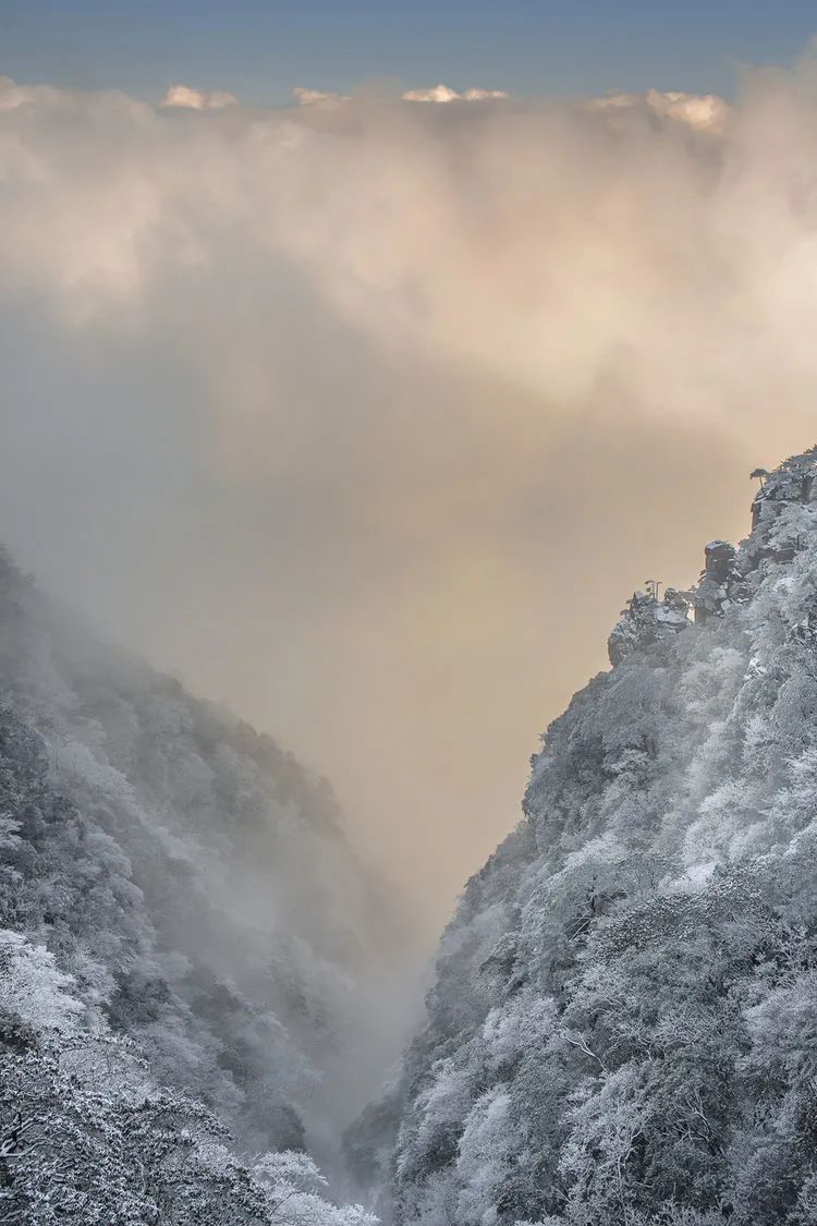 武夷山雪景图片