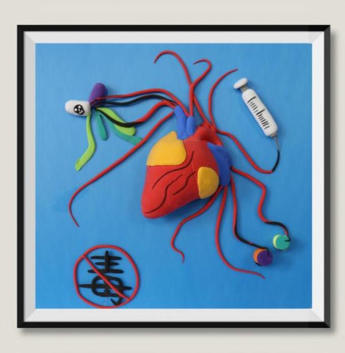 将绿色环保与禁毒元素相结合 面向全区中小学校开展了 禁毒环保手工