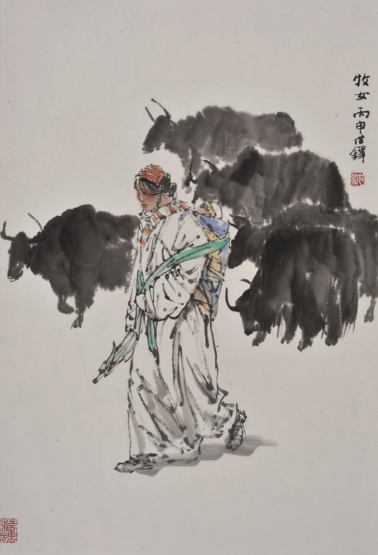 艺术人物著名画家沈世铎作品赏析