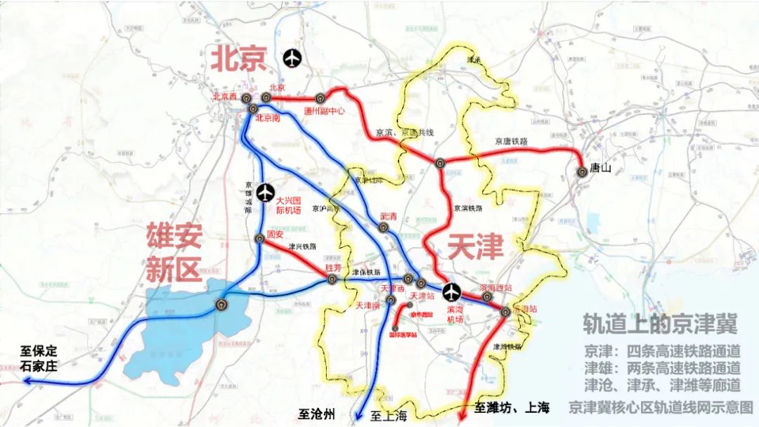 "轨道上的京津冀"2022年将建成京唐,京滨城际铁路,加快京港台高铁(丰