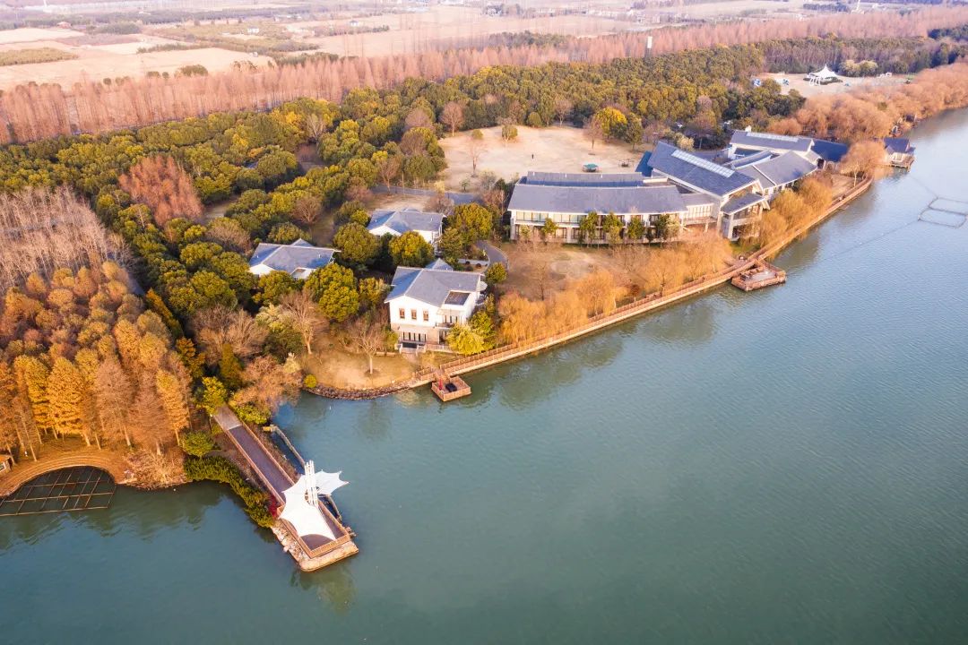 空中俯瞰美崇明这颗冉冉升起的明珠