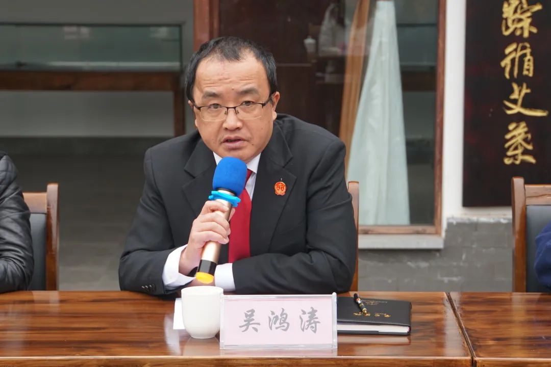 在启动仪式上,贡井法院党组书记,院长吴鸿涛表示,"