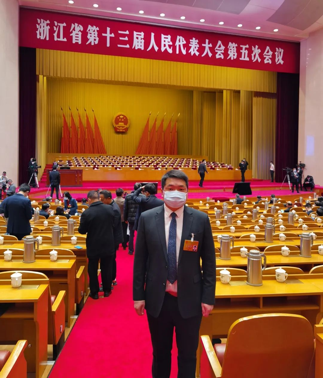 全国人大代表,杭州技师学院教师杨金龙