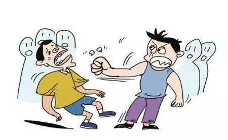 打架斗殴漫画卡通图片