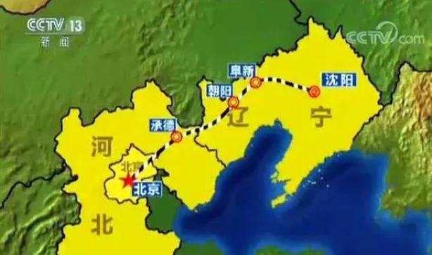 通辽北京高铁路线图图片