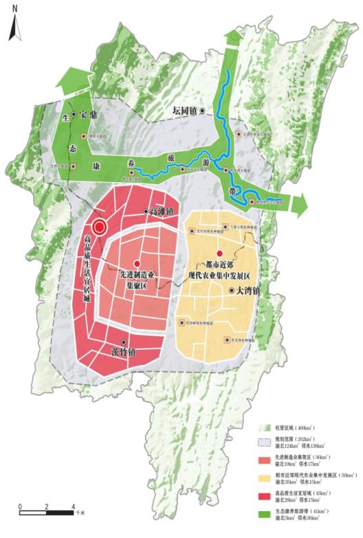 高滩—茨竹新区规划图片