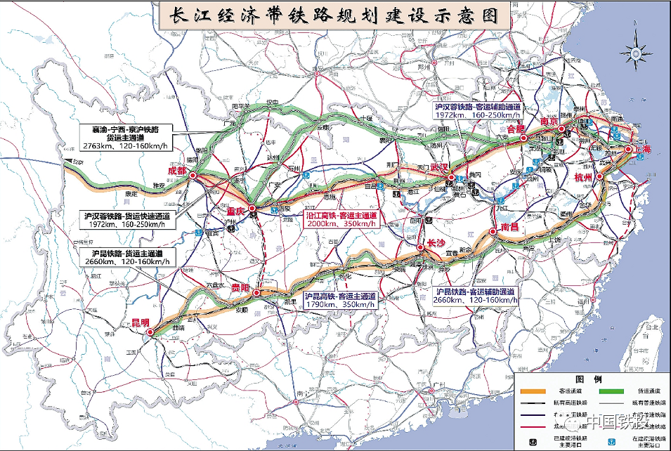 建成後將與京滬高鐵,滬寧城際鐵路,南沿江城際鐵路共同構成長三角地區