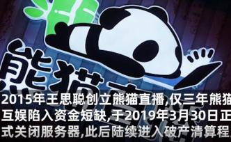 王思聪熊猫互娱破产拍卖3100万，历史执行高达1亿