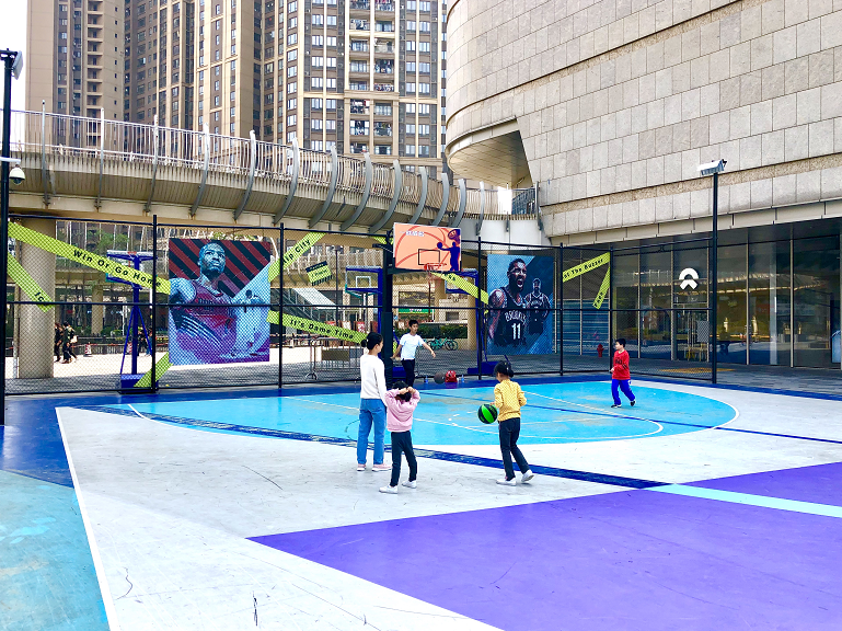 "致敬科比"主题,"醒狮"涂鸦……广东金融高新区三大网红篮球公园,赶紧