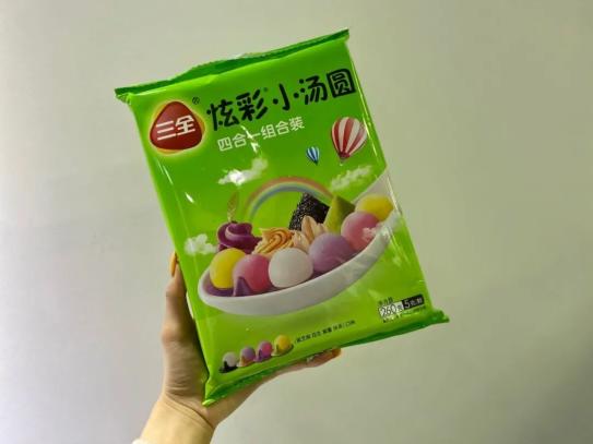 參考價:0612三全四合一炫彩小湯圓三三:甜中帶一點果酸,整個咬