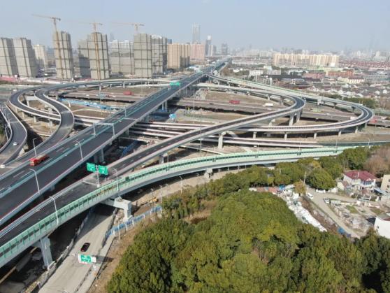 上海长江西路高架动工图片
