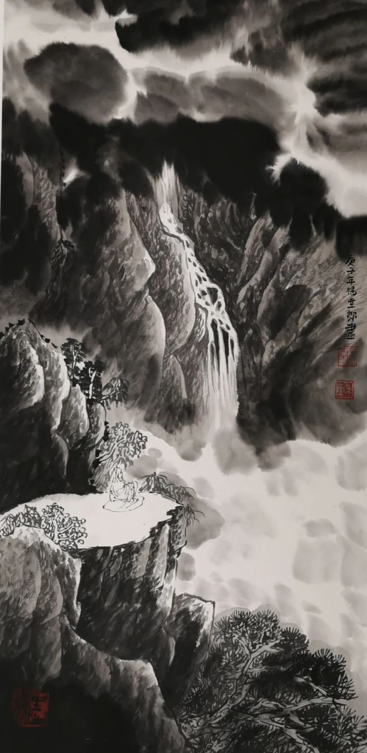 彩墨写出无声诗——杨幸郎彩墨山水画品读_媒体_澎湃新闻-the paper