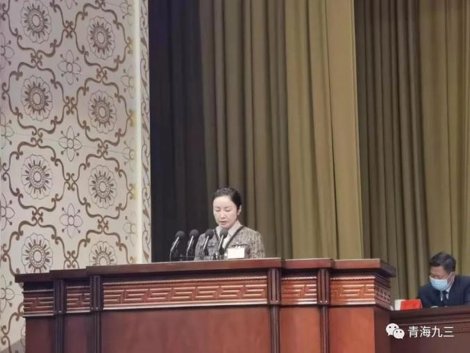 赵海霞委员在省政协十二届四次会议第二次全体会议作大会发言