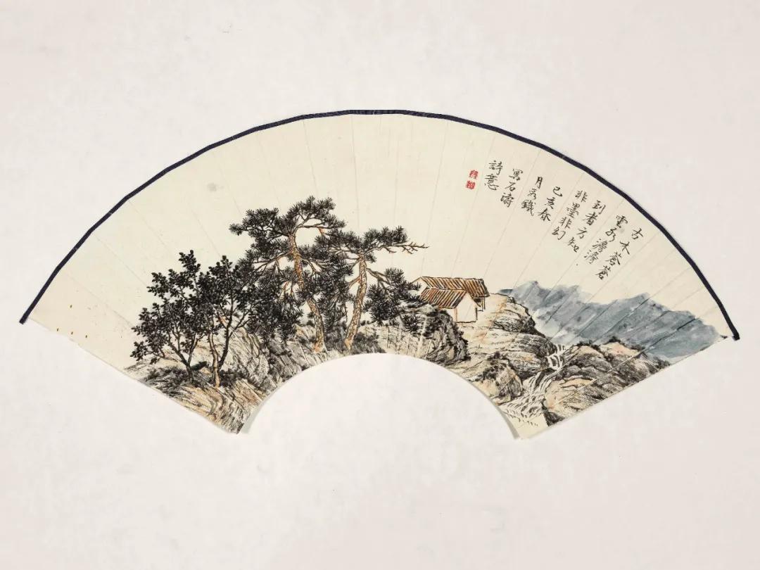 艺术推荐陆俨少20幅扇面画精选清风拂面