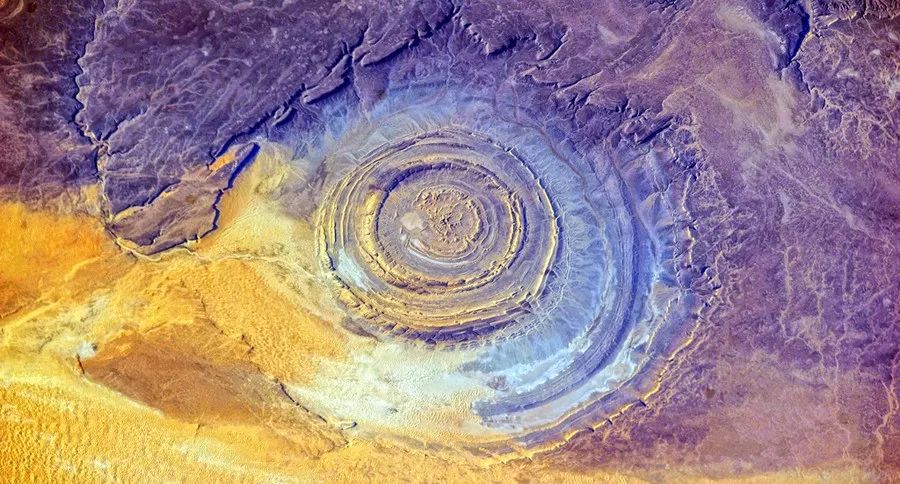 撒哈拉之眼 卫星图片